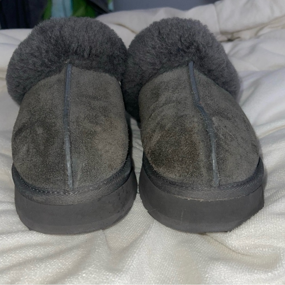 UGG Gray Suede Slippers